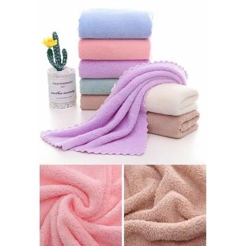 Combo 10 Khăn Cotton Siêu Mềm Kích thước 30x50cm Loại đẹp Nhà Tắm