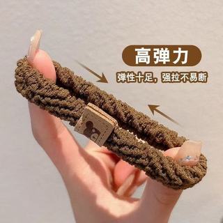 Dây buộc tóc cao su co giãn bền, phụ kiện buộc tóc nữ, bao da 2025