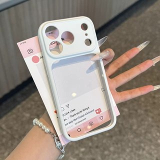 Hàn Quốc Màu Kẹo Khung Silicon Trong Suốt Acrylic Ốp Lưng Điện Thoại iPhone 17Promax 17Pro 16Promax 12 13 14 15 Pro Max Chống Sốc Nữ Điện Thoại Di Động
