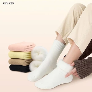Tất Cổ Lông Nữ Giữ Ấm Mùa Đông Siêu Mềm Mịn Dày Dặn Co Giãn Tốt Chống Lạnh Thời Trang Dễ Thương Phong Cách Hàn Quốc Cao