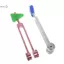Bộ bóng nĩa điều chỉnh Luân xa thần kinh 128 Hz y tế với Búa phản xạ gõ tam giác để trị liệu Massage chữa bệnh bằng âm thanh