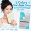 Star Acne Patch 200 chiếc 5 màu Hydrocolloid Pimple Patch Chống thấm nước Trang điểm thân thiện