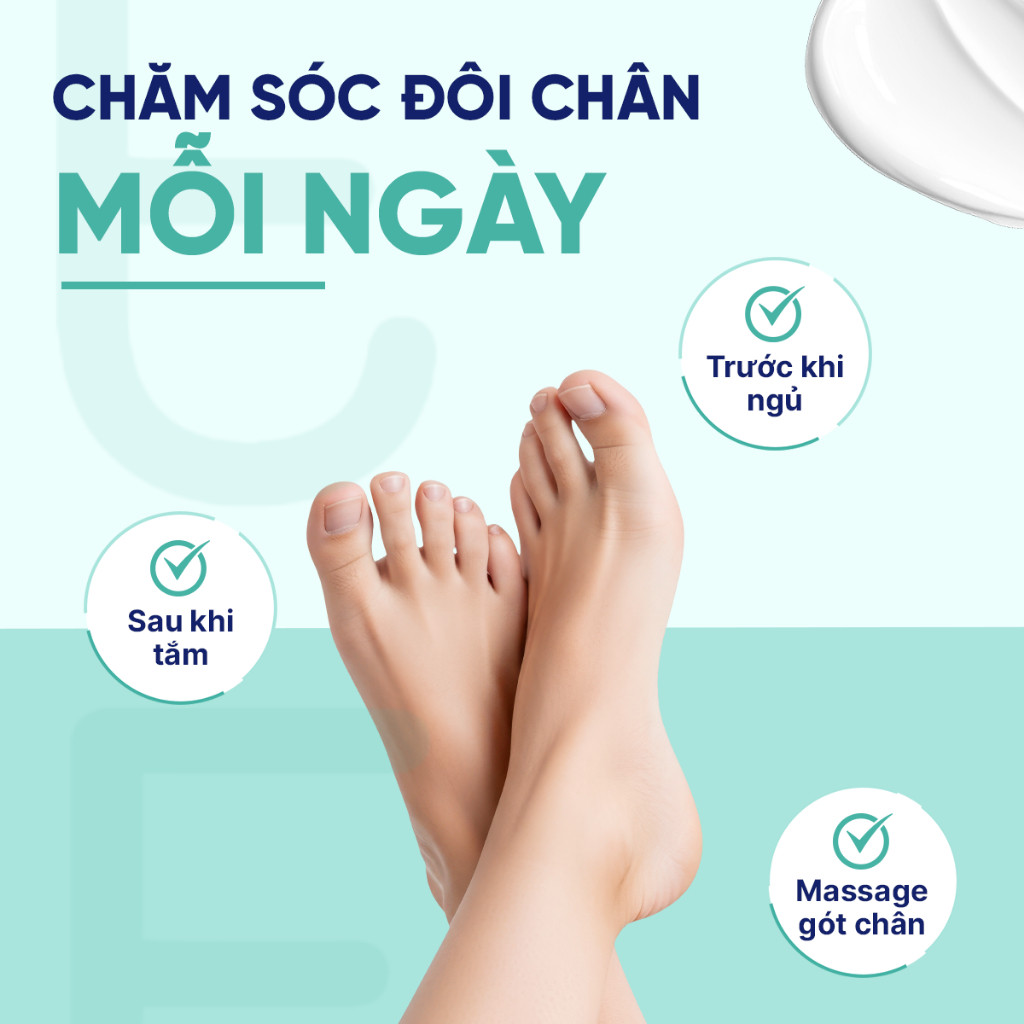 Kem Dưỡng Da Chân Giúp Giảm Nứt Gót EUBOS UREA 10% Cải Thiện Làn Da Khô Thô Ráp Mềm Mịn 100ml