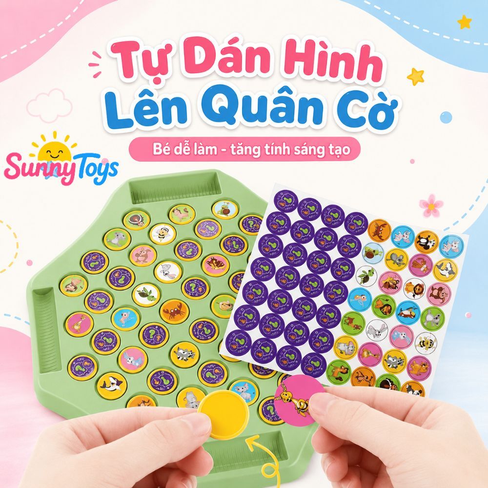 Đồ Chơi Lật Màu SunnyToys - Đồ Chơi Gia Đình Rèn Khả Năng Quan Sát Cho Bé