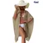 CQCJ Rời Cardigan, Sarong Chống Nắng Người Phụ Nữ Bikini Che Phủ, Đồ Bơi Thời Trang Chắc Chắn Mùa Hè