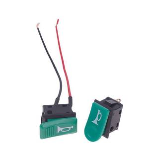 Any2Get5% Tắt 5 Chiếc Sừng Công Tắc Nút Ô Tô Xe Đạp Điện Xe Máy Sừng Đa Năng Tạm Thời Đẩy Roer Công Tắc Nhựa 2 Pin Tự Cài Lại Xanh