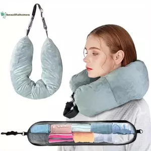 Gối du lịch thoải mái BeautifulHomeA có thể điều chỉnh bằng vải Polyester Hỗ trợ và lưu trữ Ne cho Transit VN