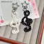 # HB # Acrylic Treble Clef Móc Khóa Biểu Tượng Âm Nhạc Sáng Tạo Mặt Dây Chuyền Với Khóa Ngôi Sao Túi Di Động Trang Trí Cho Bạn Bè Quà Tặng Ngày Lễ.