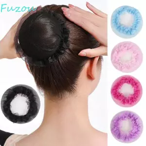 FUZOU Ba Lê Tóc Lưới, Lưới Tóc Co Giãn Phong Cách Dây Rút Có Thể Điều Chỉnh, Dây Đeo Đầu Thanh Lịch Vintage Cô Gái Nhảy Múa Bun Cover Snood Trẻ Em