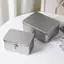 {TB & Bag} Hộp đựng thiếc có thể gập lại bằng bạc Hộp lưu trữ máy tính để bàn đa chức năng Hộp kim loại Hộp đựng đồ trang sức Hộp rỗng.
