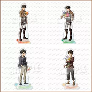 SQ11 Tấn Công Titan Anime Hình Đồ Chơi Mô Hình Acrylic Đứng Đĩa Giá Đỡ Eren Mikasa Levi Trang Trí Nhà Bộ Sưu Tập Quà Tặng