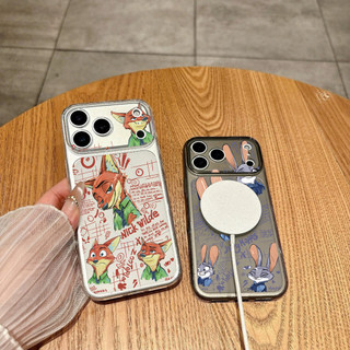 Ốp Lưng IPhone 13 15 11 17 16 12 14 ProMax Hình cáo và thỏ 7 8Plus XR X XS Max