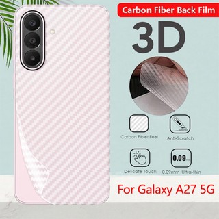 Mặt Sau Sợi Carbon Phim Dành Cho Samsung Galaxy A27 A57 A17 A07 A37 LTE A 27 A 57 SamsungA27 Mặt Sau Bảo Vệ Phim Mềm Trong Suốt Full Cover Chống Trầy Xước Miếng Dán Bảo Vệ Màn Hình