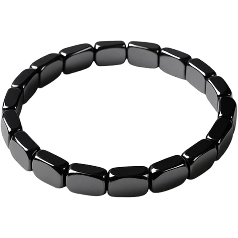 Hemys Hematite Vòng tay nam, Hỗ trợ tự nhiên T-Levels, Khôi phục sự tự tin, tăng cường tinh thần rõ ràng & Tập trung