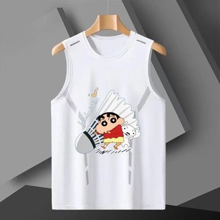 Áo Vest Thể Thao Nam Nữ Băng Lụa Khô Nhanh, Phù Hợp Cho Cầu Lông Và Hoạt Động Mùa Hè