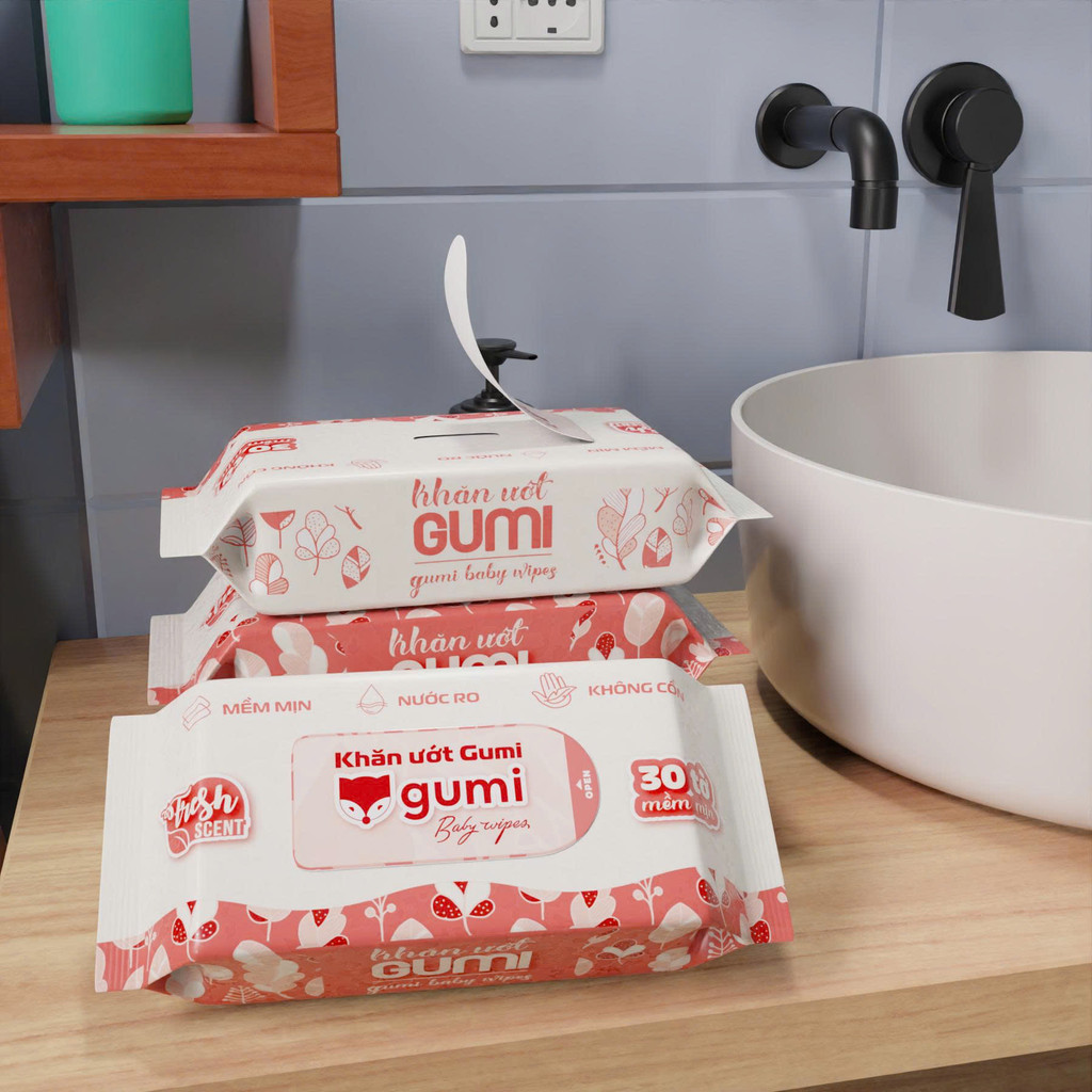 [Gift] Khăn Ướt Gumi 30 tờ