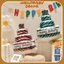 Bóng bánh gato 3 tầng Happy Birthday trang trí sinh nhật