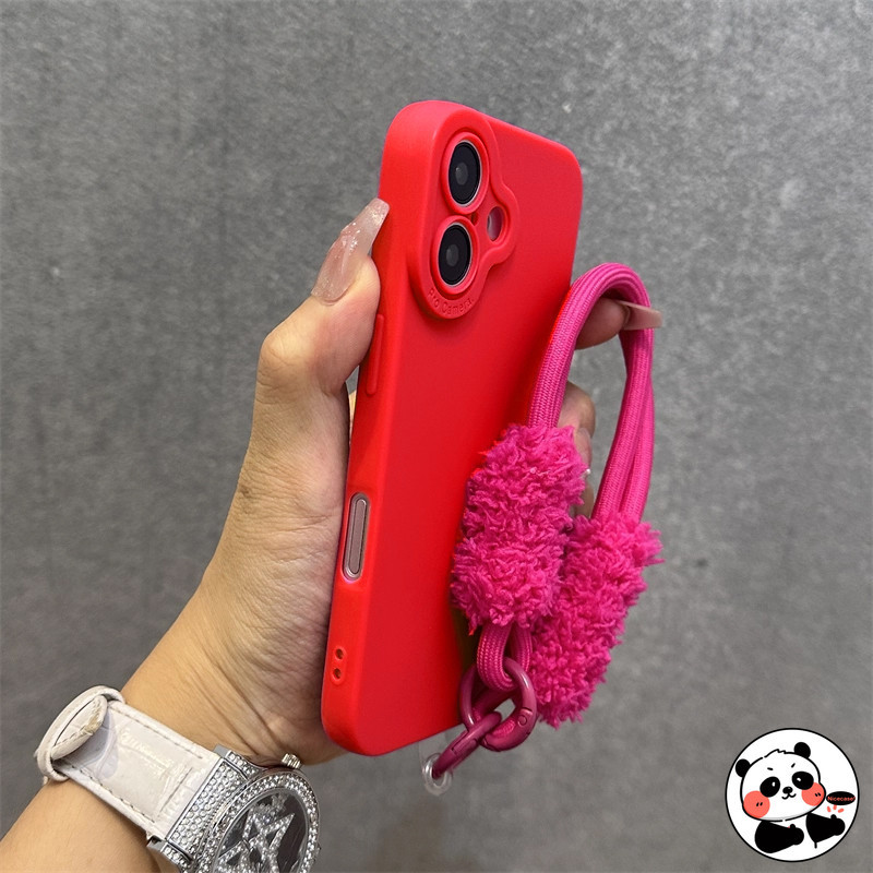 Flannel - Ốp Điện Thoại Lót Có Dây Buộc Cho Redmi Note 12 Pro Plus 12 Turbo 4 Pro 3 5G Ốp Lưng Bảo Vệ Camera Đơn Giản Dễ Thương Vỏ Mềm Dây Đeo Vỏ Điện Thoại