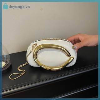 Deyangk 1 Túi Đeo Vai Sang Trọng Phong Cách Z Túi Ly Hợp Túi Dạ Hội Hình Đặc Biệt Dây Xích Kim Loại Chi Tiết Hộp Trang Trí Phong Cách Túi Vuông Nhỏ VN