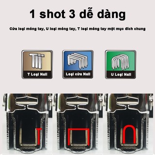 AIMVUKES  [gửi tặng 600 đinh]Máy bấm ghim cầm tay, Súng bắn ghim cầm tay - KHÔNG cần điện, khí nén- Ghim vào gỗ,