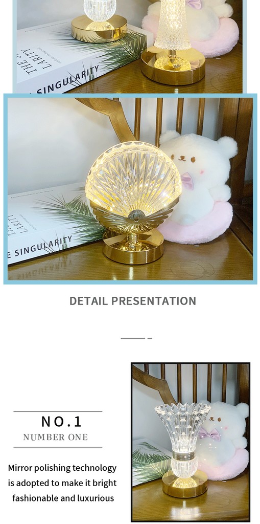 Đèn đầu giường USB sáng tạo Đèn bàn làm mờ cảm ứng Đèn ngủ LED cho phòng ngủ Phòng ngủ Đèn chiếu sáng đầu giường Trang trí đọc cảm ứng Đèn bàn LED