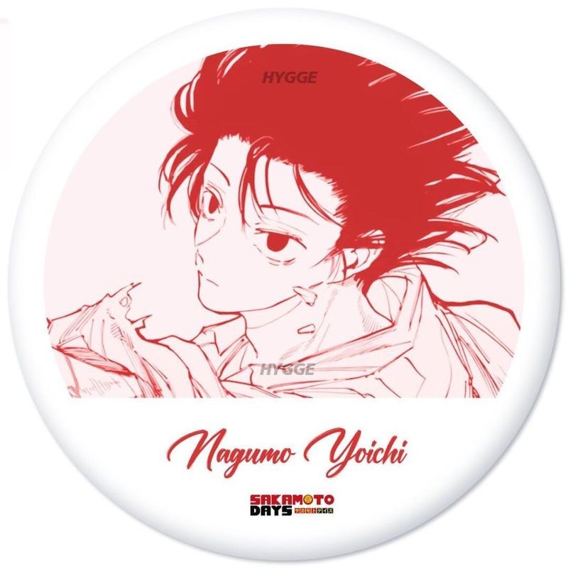 Sakamoto Ngày Huy Hiệu 58mm Anime Nagumo Shin Heisuke Akira Sưu Tập Quà Tặng
