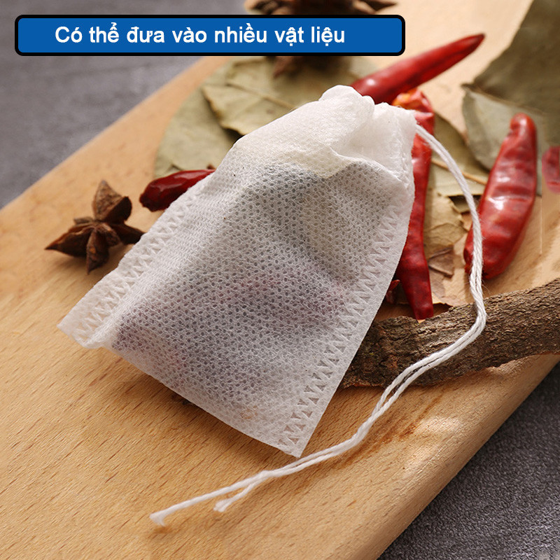 M8M 100 Túi Lọc Trà, Đựng Phân Tan Chậm Bón Gốc  6x8cm,8x10cm MALAN