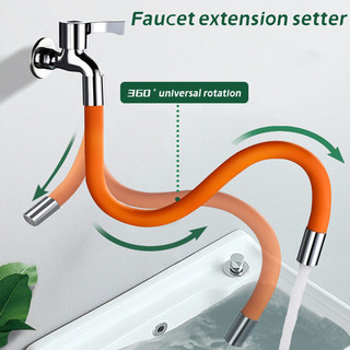Ống nối vòi nước xoay 360 độ linh hoạt - Dòng nước trơn tru, dài 20/30/50cm kèm nối đa năng
