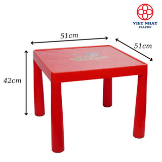 Bàn Ghế Học Cho Bé 2-7 Tuổi – Nhựa Việt Nhật Chính Hãng, Chân Tháo Rời Tiện Lợi