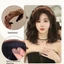 SAIA Curly Headband, Tóc Tự Nhiên Nối Dài Tóc Tổng Hợp, Dễ Thương Hình Chữ U Dài Sóng Giả Nửa Tóc Giả Nữ