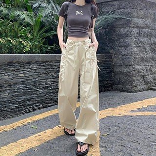 Misa Thời Trang Và Thường Ngày Ngọt Ngào Dây Rút Eo Cao Rời Mỹ Quần Công Sở