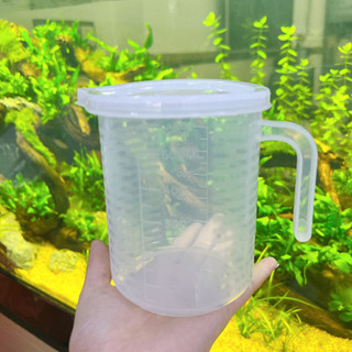 [Giá Xưởng] Ca đong định lượng pha chế dung tích 300ml - 500ml - 600ml -1000ml đẹp dày dặn có quai có nắp tiện dụng