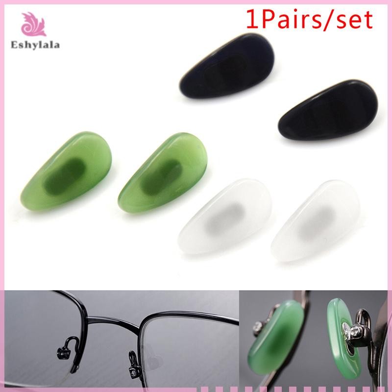 1 Cặp Miếng Lót Mũi Ngọc Chống Trơn Trượt Dính Trên Miếng Lót Mũi Cho Kính Mắt [MỚI]