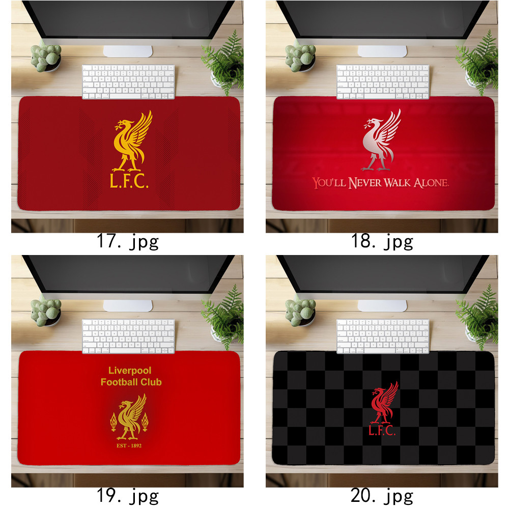 Câu lạc bộ bóng đá Liverpool Logo Mouse Pad In nghệ thuật Bàn phím máy tính Bàn phím (60x30cm / 80x40cm)