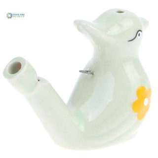 [Giấc mơ] 1 Cái Còi chim nước bằng gốm vẽ màu có dây buộc Âm nhạc thời gian đi tắm cho trẻ em Học tập sớm Giáo dục mới