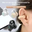 CORALTIDE General Bluetooth 5.3 Tai nghe, Tai nghe kẹp tai siêu dài HiFi Stereo, Tai nghe giảm tiếng ồn dẫn truyền xương Tai nghe giảm tiếng ồn cho