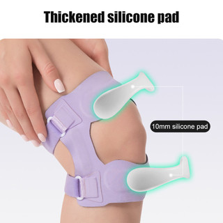 1 CÁI Dây đeo hỗ trợ gân bánh chè Nén có thể điều chỉnh với thanh lò xo song phương để giảm đau đầu gối Bóng rổ chạy bộ nẹp đầu gối