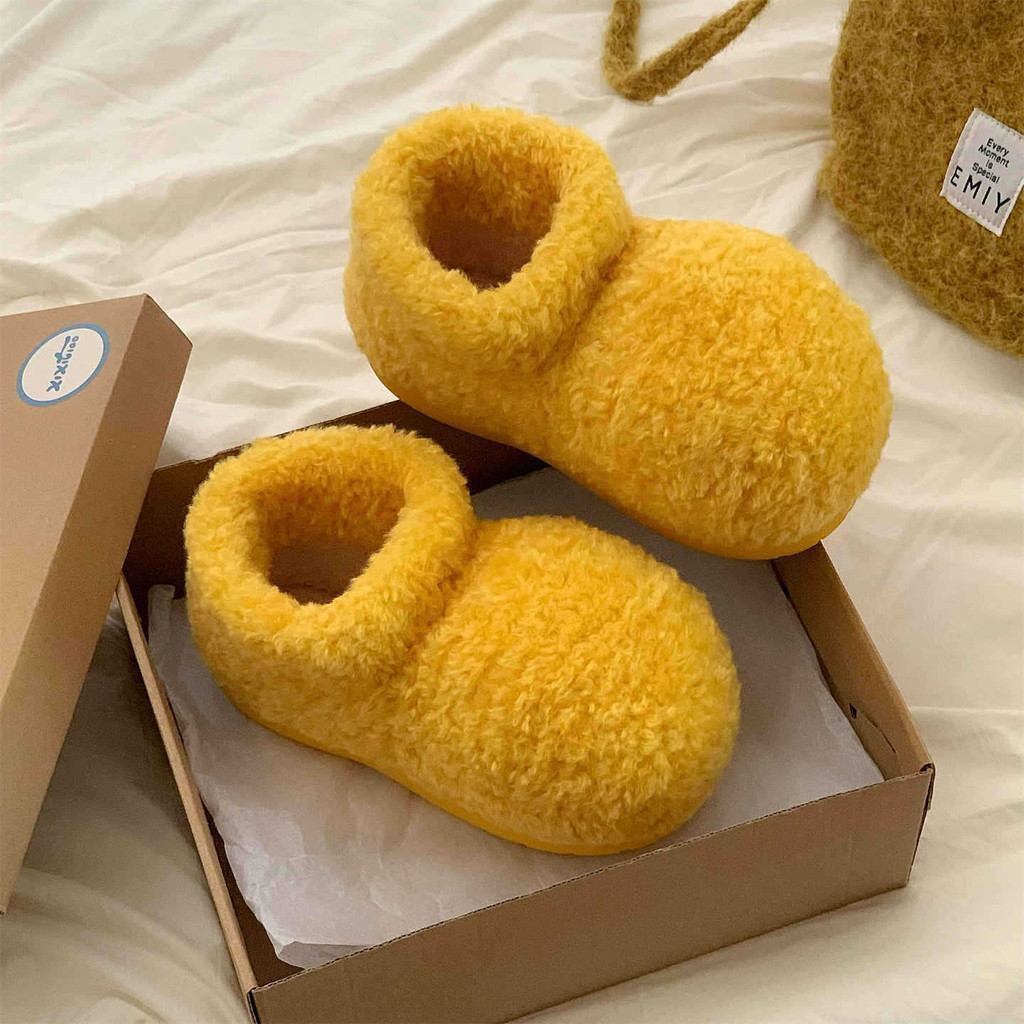 Giày Cotton XIXITIAO Thời Trang Dễ Thương Màu Trơn Nữ Mùa Đông Ấm Áp Thoải Mái Mặc Ngoài Trời