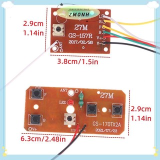ZMONH 4CH RC Mạch điều khiển từ xa Bộ thu phát PCB Phụ kiện xe hơi RC với hệ thống vô tuyến ăng-ten