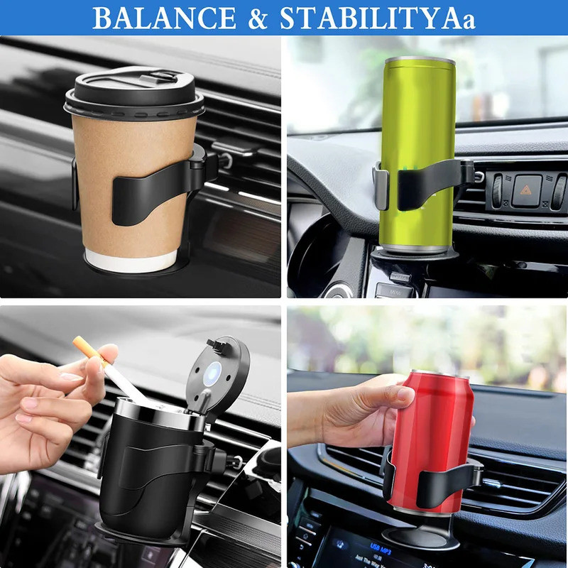 2PC Máy Điều Hòa Ô Tô Air Outlet Giá Đỡ Cốc Nước Treo Giá Đỡ Cốc Nước