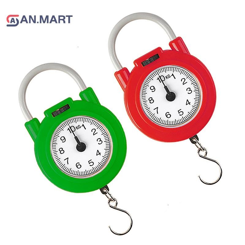 Bigdealssuper 10kg Cân cơ khí di động Hành lý cá Cân nhà bếp Kỹ thuật số có độ chính xác cao Cân lò xo siêu