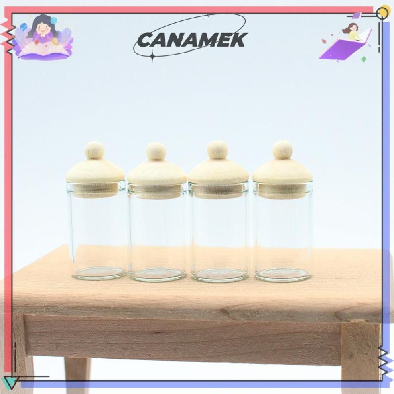 CANAMEK Lọ Thủy Tinh Trong Suốt 4:1 Nhà Búp Bê Thu Nhỏ Trang Trí Nhà Bếp CSF