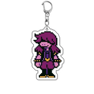 Anime Game Keychain Deltarune Kris Susie Ralsei Cosplay Accessories Cartoon Pendant Gift