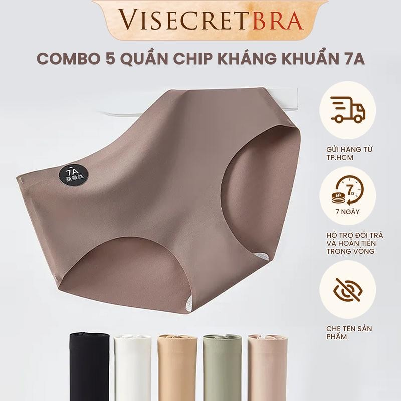 230204K -- SET Quần Lót Nữ Quần Chip Nữ Chất Su Đúc Lạnh Kháng Khuẩn Không Đường May Mỏng Nhẹ Thoáng Mát