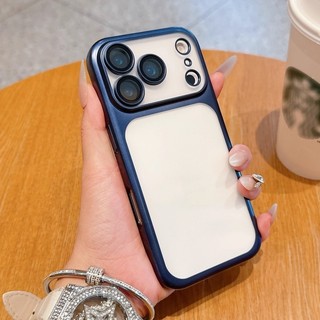Phim Bảo Vệ Ống Kính Mạ Màu Cam Mờ Trong Suốt Acrylic Ốp Lưng Điện Thoại iPhone 17Promax 17Pro 17 14 15 16 Pro Max Chống Sốc Nam Nữ Vỏ Di Động