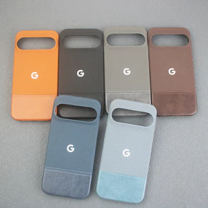 Ốp Điện Thoại Da Mềm Vải Lanh Cotton Mờ Sang Trọng Cho Google Pixel 10 9 8 Pro XL 8Pro 8A Không Khung Chống Vân Tay PC Da Rơi Vỏ Chống Sốc