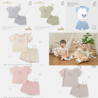 La pomme AW2025 Bộ cộc tay Mềm Mịn by La Pomme người bạn puppy T10.4