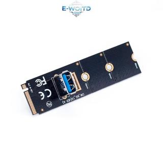 E-WOITD NGFF M2 sang PCI E X16 Khe cắm PCIe Riser Adapter Thẻ khai thác Thẻ khai thác GPU mở rộng tốc độ cao Thiết lập khai thác E-WOITD