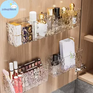 Pufangbliss Treo Tường Hút Hộp Bảo Quản 1 Cái Không Đục Lỗ Phòng Tắm Tổ Chức Cho Đồ Vệ Sinh Bảo Quản VN