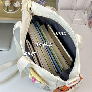 Túi đeo vai tote nhẹ, tươi mát, phong cách đại học